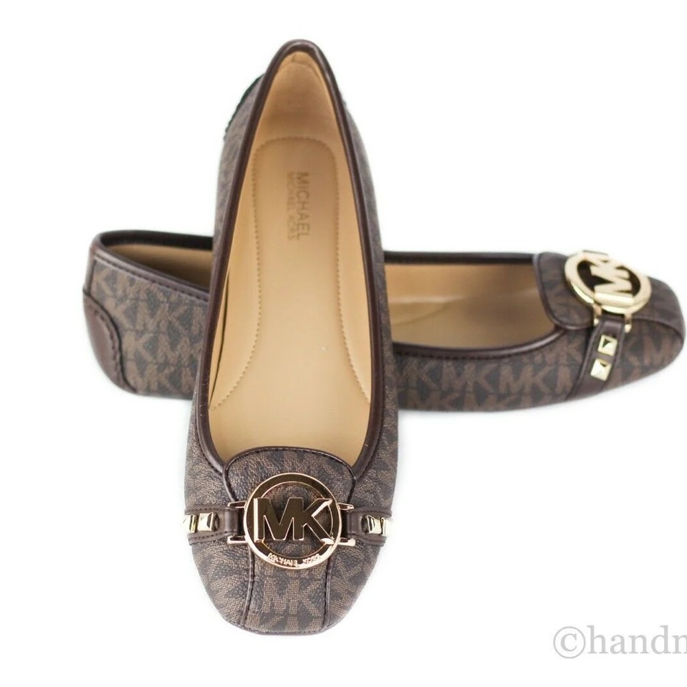 Michael Kors Fulton MOC Brown Flats Size 7.5